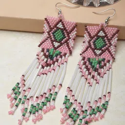PANASH Silver-Plated Contemporary Drop Earrings-42