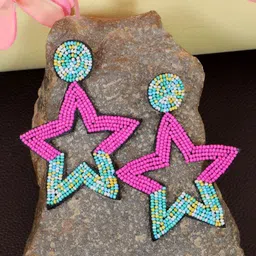 Crunchy Fashion Star Shaped Drop Earrings-58