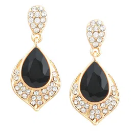 Crunchy Fashion Gold-Plated Contemporary Drop Earrings-image-29