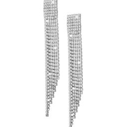Shining Jewel - By Shivansh Silver-Toned Contemporary Drop Earrings-picture-42