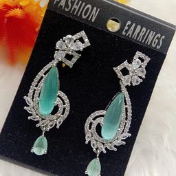 The Pari Rhodium-Plated Contemporary Drop Earrings-25