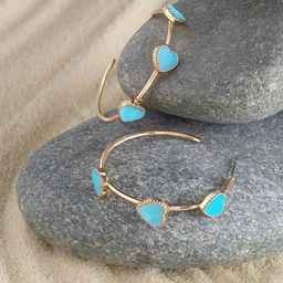 AMI Gold Plated Circular Hoop Earrings-51