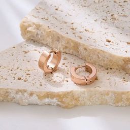 MEENAZ Men Set Of 2 Silver-Plated Contemporary Hoop Earrings-16