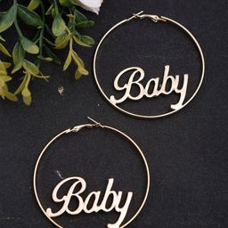 DressBerry Gold-Plated Contemporary Hoop Earrings-image-58