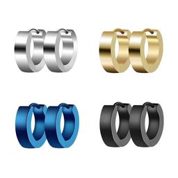 KARISHMA KREATIONS Men Set Of 4 Stainless Steel Hoop Earrings-48