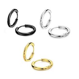 KARISHMA KREATIONS Men Set Of 3 Stainless Steel Hoop Earrings-18