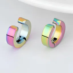 KARISHMA KREATIONS Unisex Set Of 4 Contemporary Hoop Earrings-41