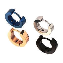 KARISHMA KREATIONS Men Set of 4 Stainless Steel Hoop Earrings-5