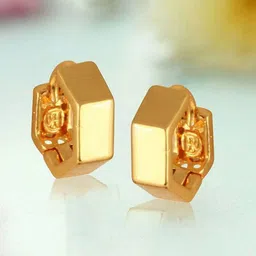 Vighnaharta Circular Shaped Gold-Plated Studs Earrings-picture-19
