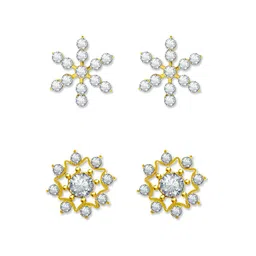 Comet Busters Pack of 2 Non Piercing Self Adhesive Stick Ons Stud Earrings-10