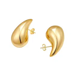 Xivir Gold Plated Teardrop Shaped Studs image 1