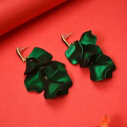 DressBerry Green Gold-Plated Drop Earrings-image-83