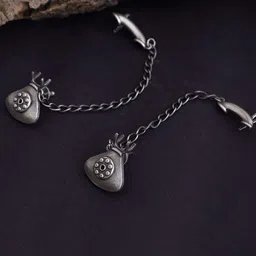 Dulcett Silver-Plated Classic Drop Earrings-4