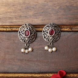 VENI Silver-Plated Classic Studs Earrings-image-34