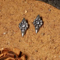 VENI Silver-Plated Classic Studs Earrings-15
