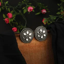 gaura pakhi Crystal-Studded Classic Ethnic Studs Earrings-image-26