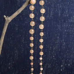 KARATCART Peach-Coloured Classic Studs Earrings-16