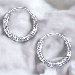 Taraash Girls 925 Sterling Silver Circular Hoop Earrings-image-65