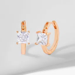 MINUTIAE Rose Gold Circular Hoop Earrings-picture-41