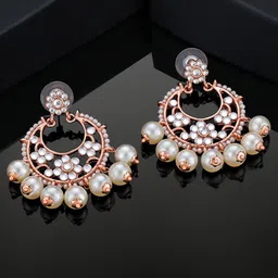 Estele Teardrop Shaped Chandbalis Earrings-61
