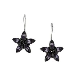 EL REGALO Women Black Star Shaped Drop Earrings-picture-19