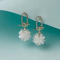 Scintillare By Sukkhi Gold Plated Drop Earrings-10