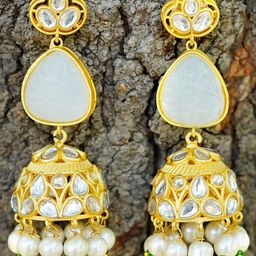 MANSIYAORANGE Floral Jhumkas Earings-image-46