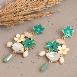 DressBerry Gold Plated Drop Earrings-33