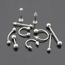 MEENAZ Pack Of 12 Silver-Plated Contemporary Studs Earrings-17