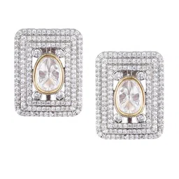 Runjhun Silver-Plated Studs Earrings-33