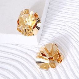 JOKER & WITCH Gold-Plated Contemporary Studs Earrings-56