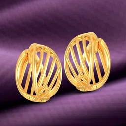 Vighnaharta Gold Plated Contemporary Stud Earrings-50