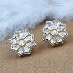 Anouk White Gold-Plated Contemporary Studs-38