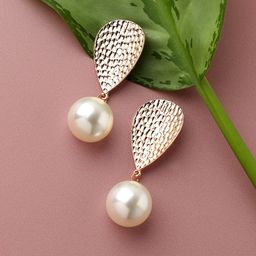 SOHI Gold-Plated Contemporary Studs Earrings-image-93