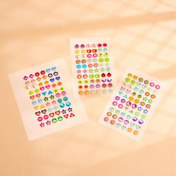 Yellow Chimes Multicoloured Contemporary Studs Earrings-3