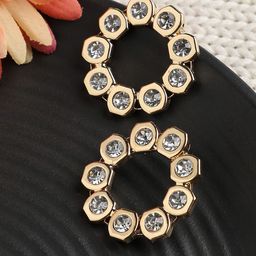 DressBerry Gold-Plated Contemporary Studs Earrings-38