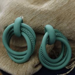 Maansh Silver Plated Contemporary Drop Earrings-27