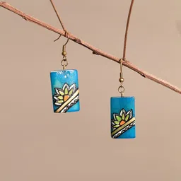 AAKRITI ART CREATIONS Brass-Plated Classic Drop Earrings-11