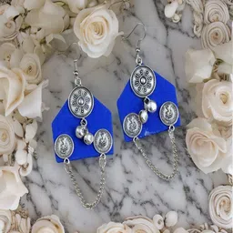UNIVERSITY TRENDZ Silver-Plated Classic Drop Earrings-image-70