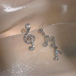 styledose Silver-Plated Stainless Steel Cubic Zirconia Studded Quirky Drop Earrings-23
