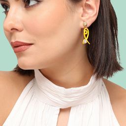 SOHI Gold-Plated Drop Earrings-33