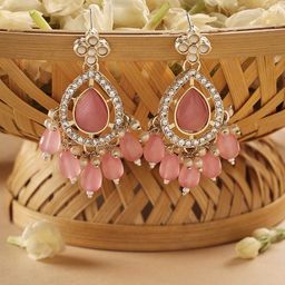 Zaveri Pearls Gold Plated Drop Earrings-27