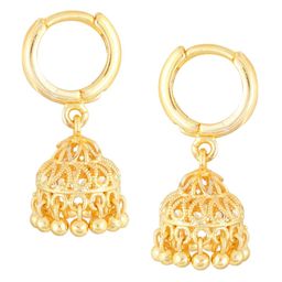 Vighnaharta Set of 2 Gold Plated Jhumkas & Chandbalis image 2