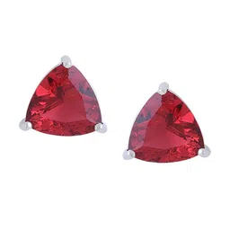 THE AAB STUDIO Rhodium-Plated Triangular Studs Earrings image 2