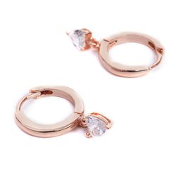 MINUTIAE Rose Gold Plated Circular Studs Earrings image 5