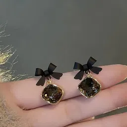Celestique Gold-Plated Contemporary Drop Earrings image 5