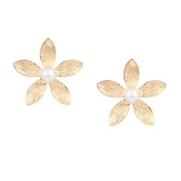 JOKER & WITCH Oleander Gold-Plated Beaded Floral Studs image 4