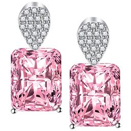 Designs & You Silver-Plated Geometric Cubic Zirconia Drop Earrings image 3