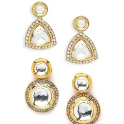 OOMPH Set Of 2 Triangle Shaped Drop Earrings image 3