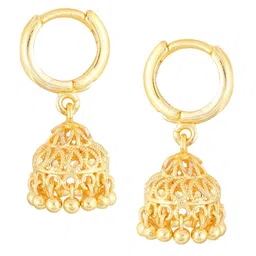Vighnaharta Set of 2 Gold Plated Jhumkas & Chandbalis image 2
